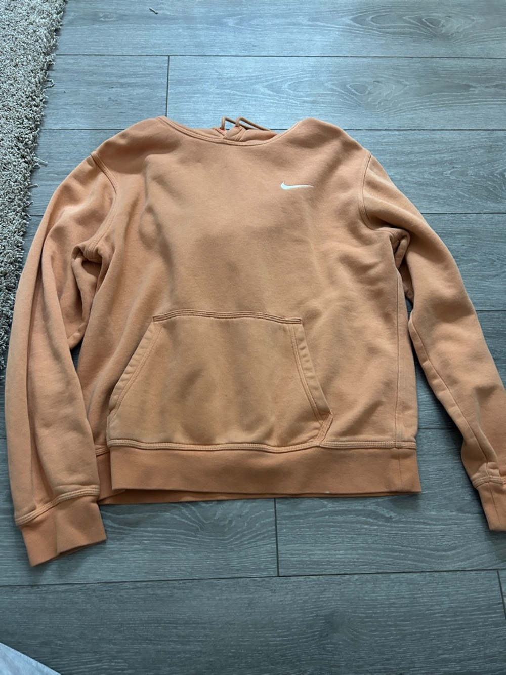 Nike Peach Crew Sweatshirt with White Swoosh